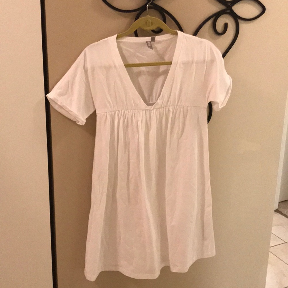 White ASOS T-shirt dress